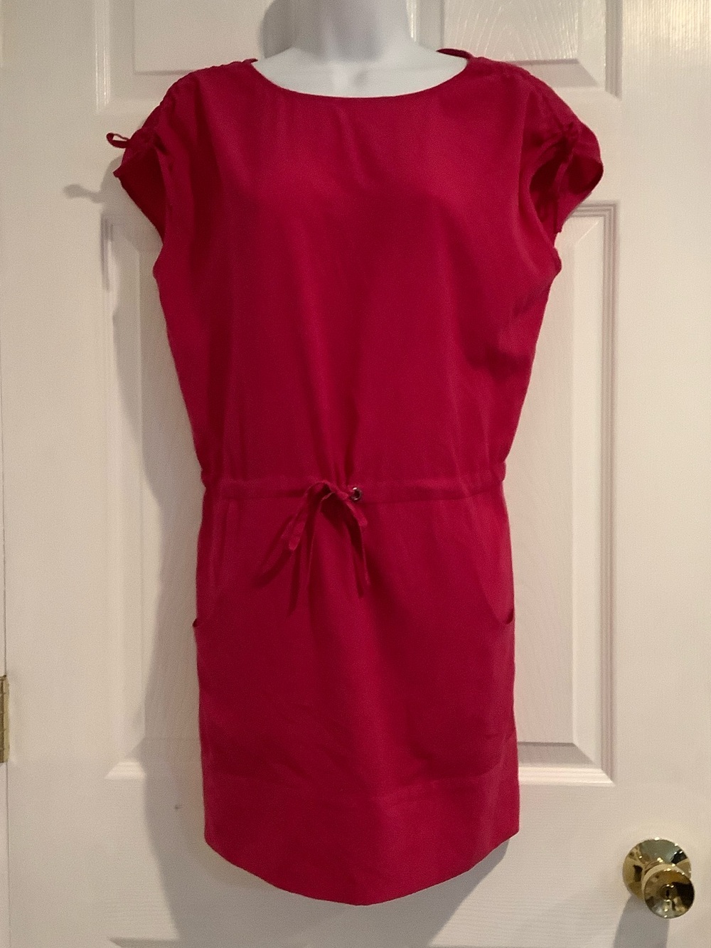 ARMANI EXCHANGE Pink Oversized Summer Coastal Beach Vacation Party Mini DressXS
